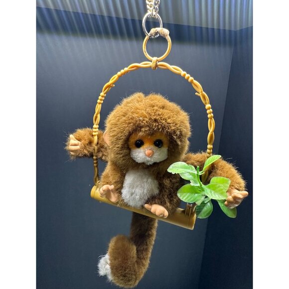 Vtg Popo The Pocket Monkey Swinging Toy Not Working For Decor Use Only 10"x7" - Picture 1 of 4